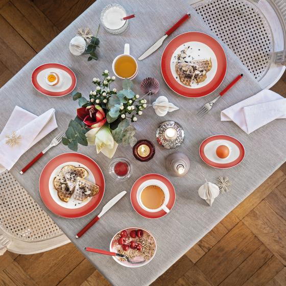 Villeroy & Boch Блюдце к чашке для эспрессо/мокко 12 см Colourful Life Deep Red | https://grandposuda.com.ua