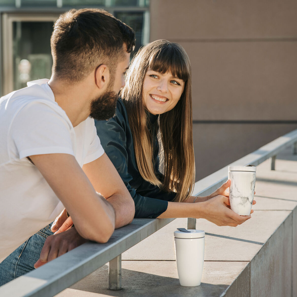 Villeroy & Boch Термокружка для кофе 350 мл M Marmory To Go | https://grandposuda.com.ua