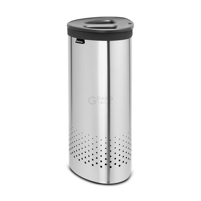Brabantia Двухсекционный бак для белья (55 л) стальной матовый | https://grandposuda.com.ua
