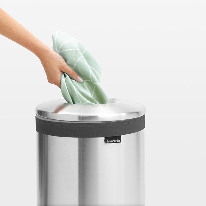 Brabantia Бак для белья (35л) матовая сталь | https://grandposuda.com.ua