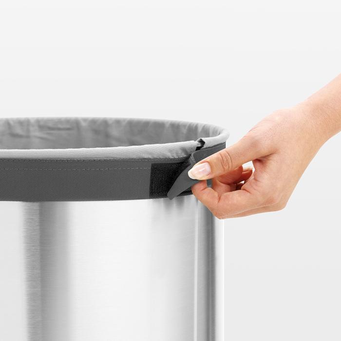 Brabantia Бак для белья (60л) стальной матовый | https://grandposuda.com.ua