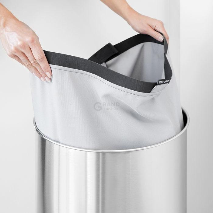 Brabantia Бак для белья (60л) стальной матовый | https://grandposuda.com.ua