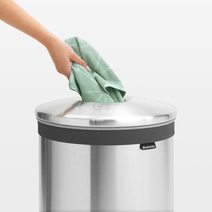 Brabantia Бак для белья (60л) стальной матовый | https://grandposuda.com.ua