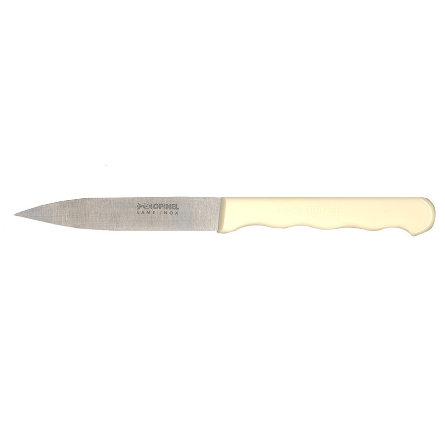 Opinel Ніж для нарізки 9,5 см металік / кремовий Stainless Steel | https://grandposuda.com.ua