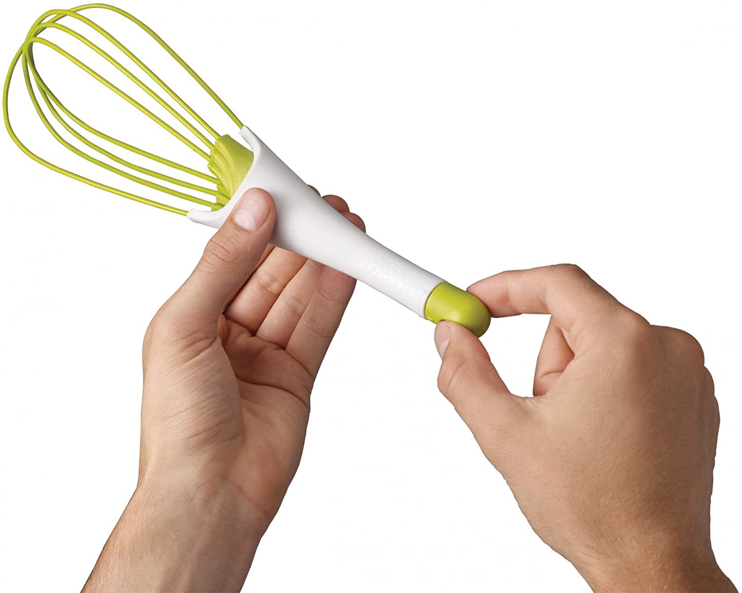 Joseph Joseph Венчик 28 см зелено-серый Twist Whisk | https://grandposuda.com.ua