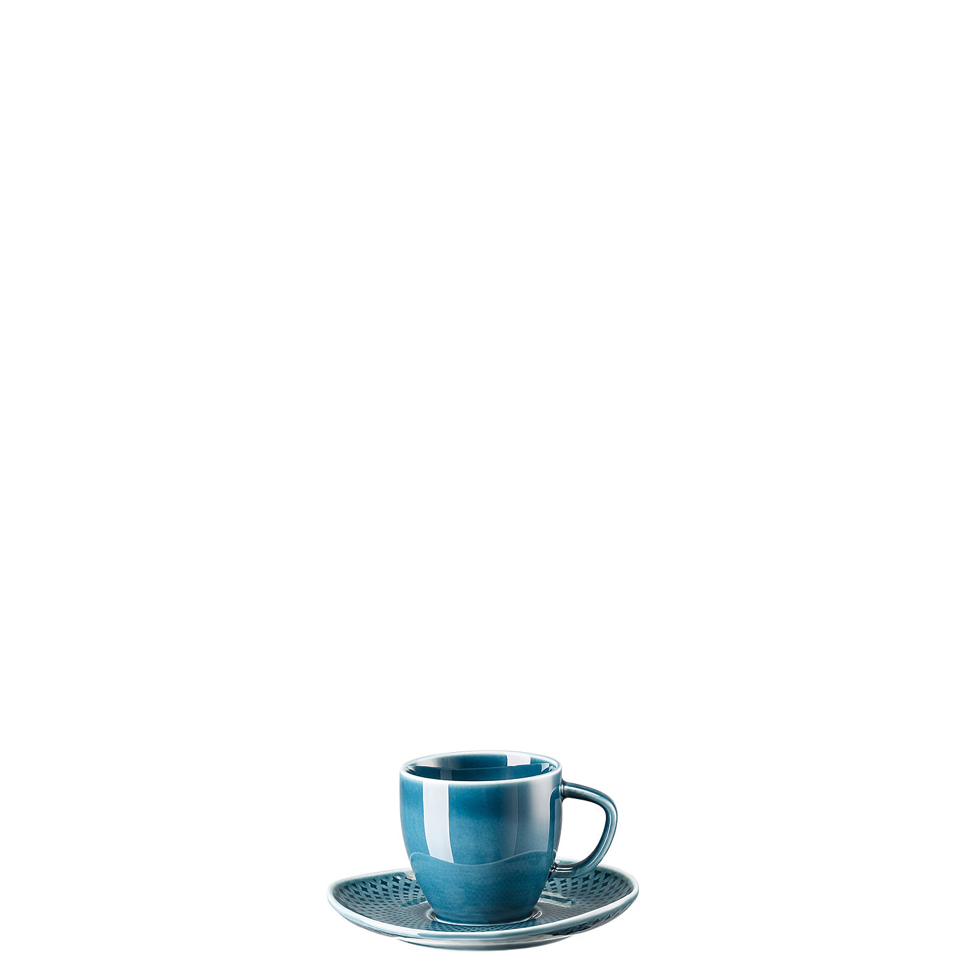 Rosenthal Кавова пара для еспресо 0.08 в подарунковій упаковці Junto Ocean Blue | https://grandposuda.com.ua