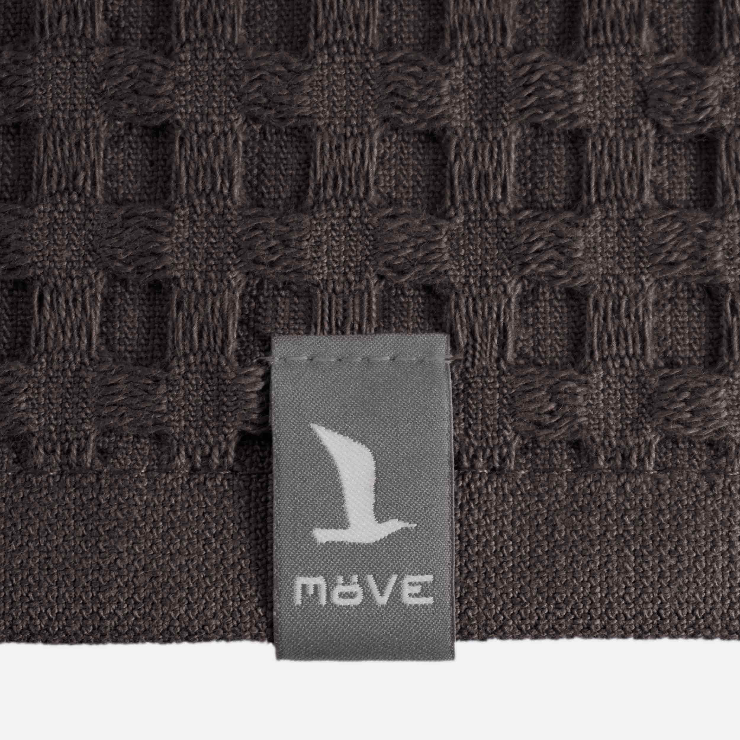 Вафельний рушник для рук 50х100 см, graphite Piquée Möve | https://grandposuda.com.ua