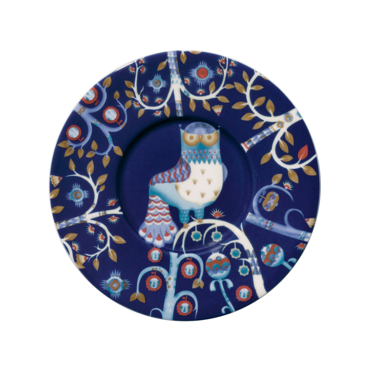Iittala Блюдце к чашке для кофе Ø 15 см синее Taika | https://grandposuda.com.ua