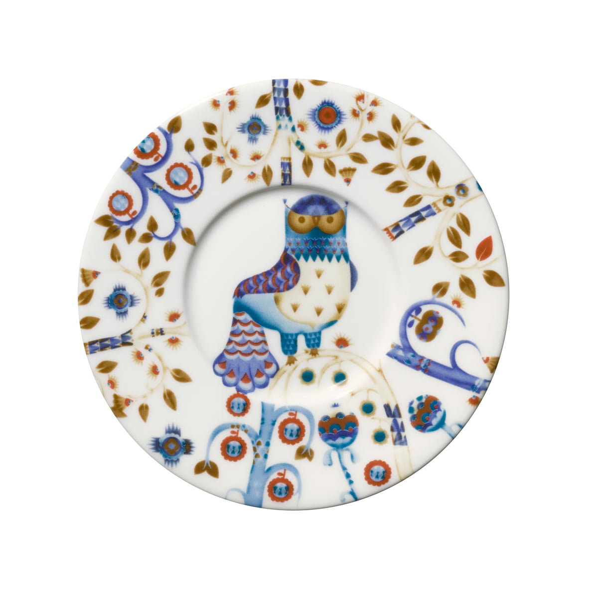 Iittala Блюдце к чашке для кофе Ø 15 см белое/мульти Taika | https://grandposuda.com.ua