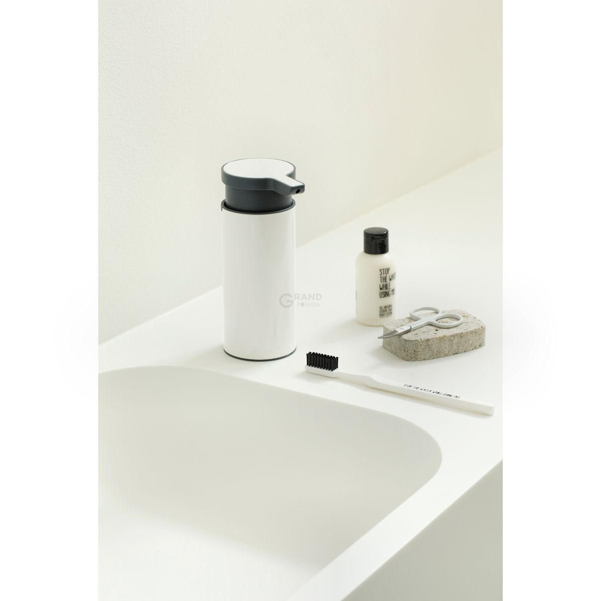 Brabantia Дозатор для жидкого мыла белый Classic | https://grandposuda.com.ua