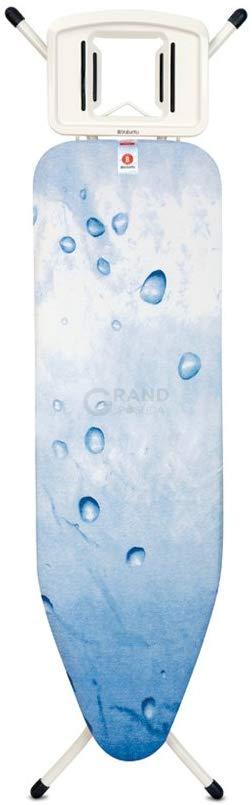 Brabantia Дошка зі стаціонарної підставкою для парової праски 124 x 38 см (B) Ice Water | https://grandposuda.com.ua