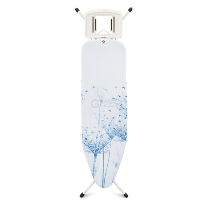 Brabantia Доска со стационарной подставкой для парового утюга 124 x 38 см (B) Cotton Flower | https://grandposuda.com.ua