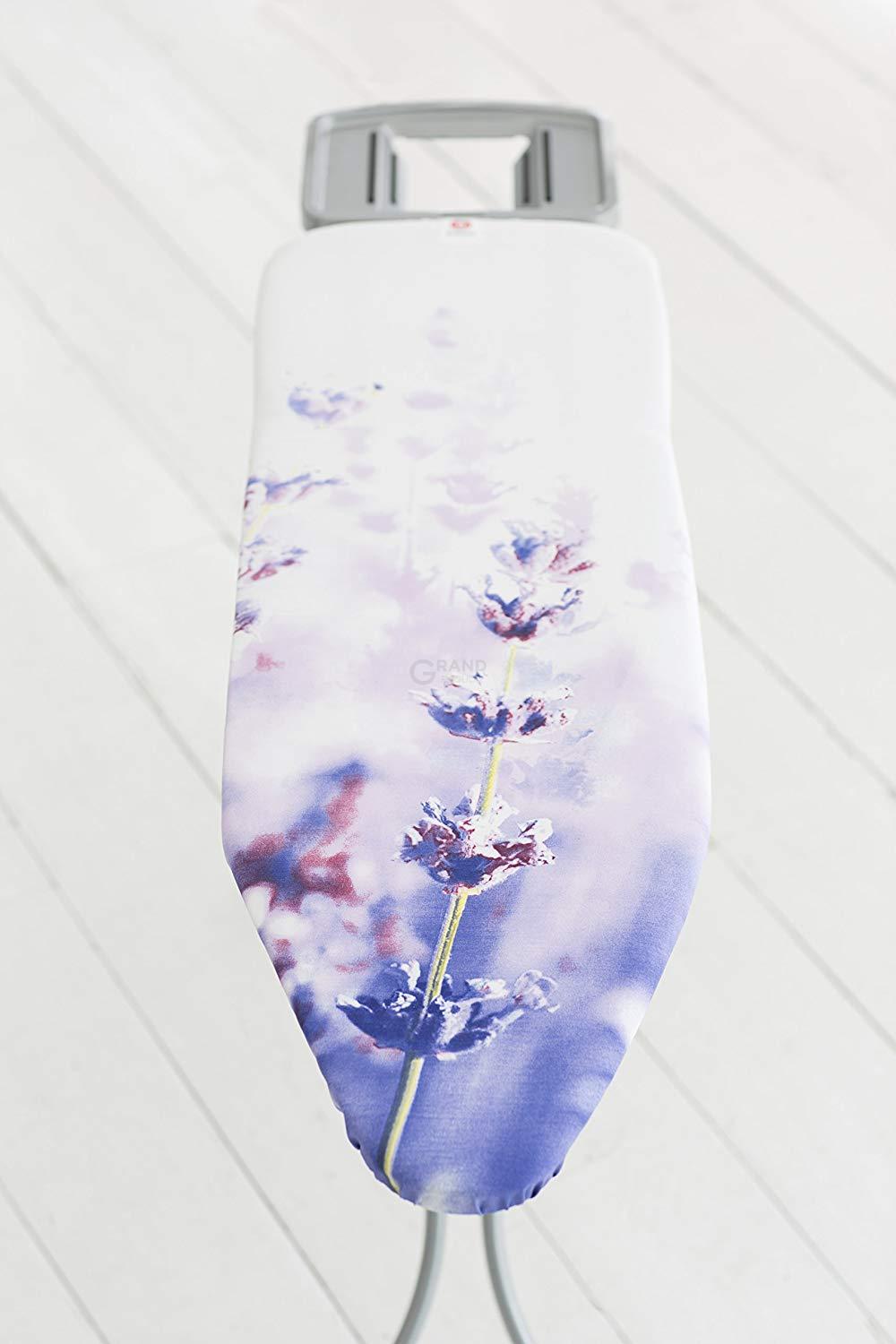 Brabantia Дошка зі стаціонарної підставкою для парової праски 124 x 38 см (B) Lavender | https://grandposuda.com.ua