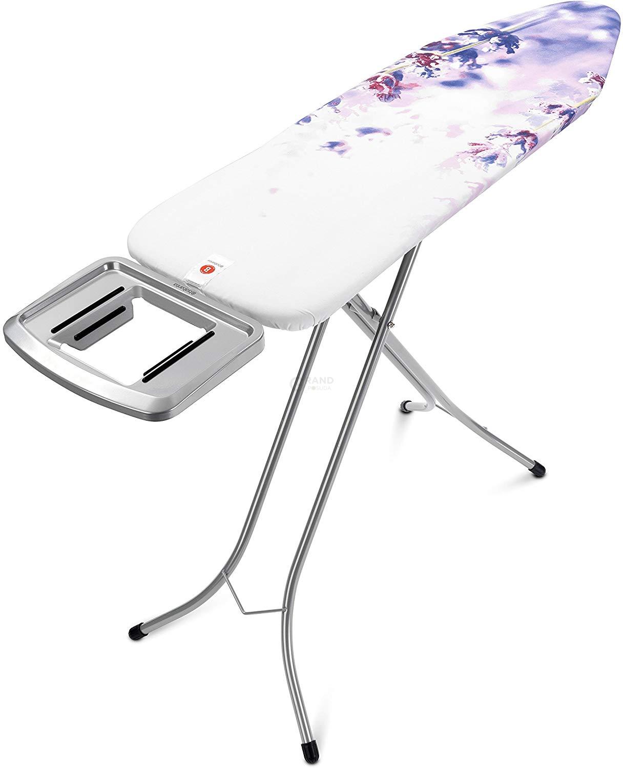 Brabantia Дошка зі стаціонарної підставкою для парової праски 124 x 38 см (B) Lavender | https://grandposuda.com.ua