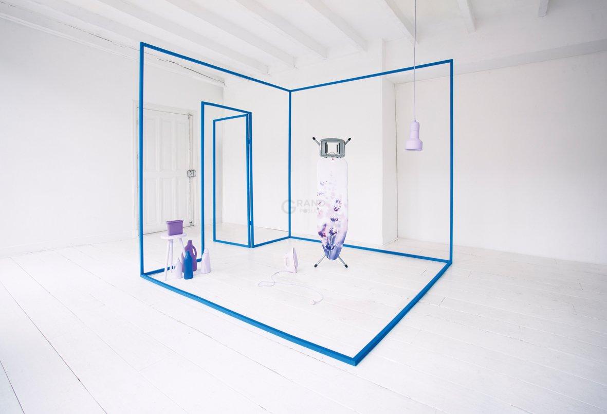 Brabantia Дошка зі стаціонарної підставкою для парової праски 124 x 38 см (B) Lavender | https://grandposuda.com.ua