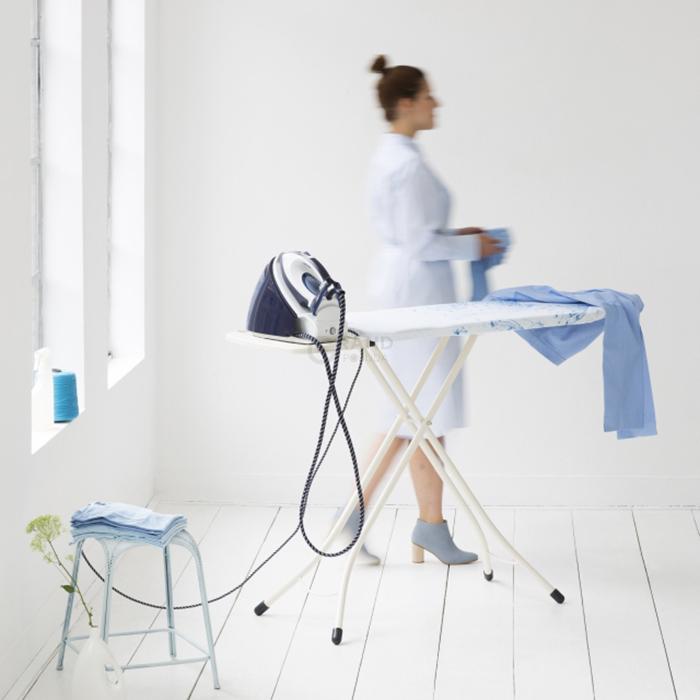 Brabantia Доска со стационарной подставкой для паровой системы 124 x 45 cm (С) - 25 мм Cotton Flower | https://grandposuda.com.ua