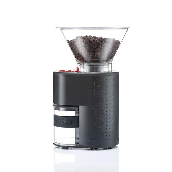 Bodum Кавомолка електрична з конічними жорнами 160 Вт, чорна Bistro | https://grandposuda.com.ua