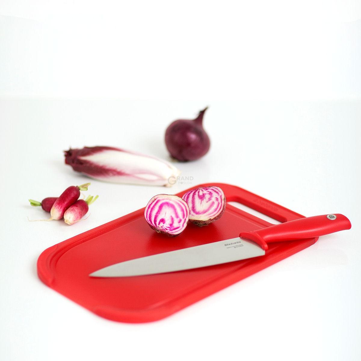 Brabantia Обробна дошка середня червона Tasty Colours | https://grandposuda.com.ua