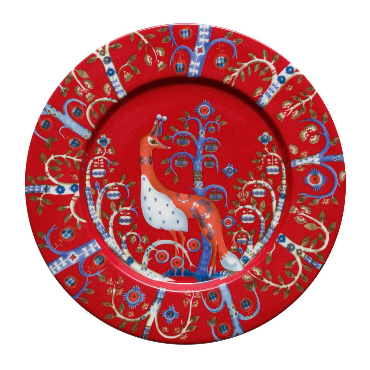 Iittala Тарілка Ø 22 см червона Taika | https://grandposuda.com.ua