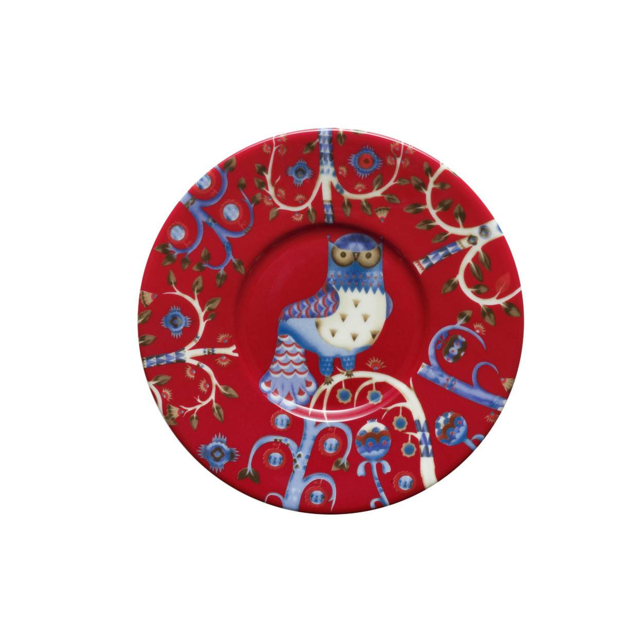 Iittala Блюдце к чашке для кофе Ø 15 см красное Taika | https://grandposuda.com.ua