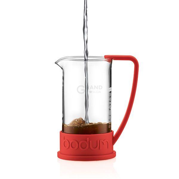 Bodum Френч-пресс красный, 1 л, Brazil | https://grandposuda.com.ua