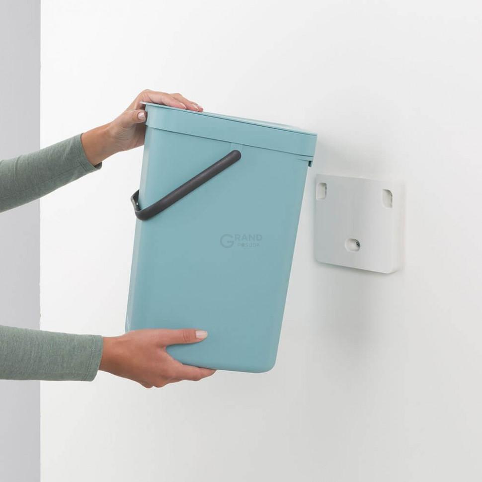 Brabantia Мусорное ведро 12 л мятное Sort&Go | https://grandposuda.com.ua