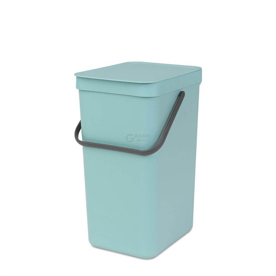 Brabantia Відро для сміття 16 л мятна Sort Go | https://grandposuda.com.ua