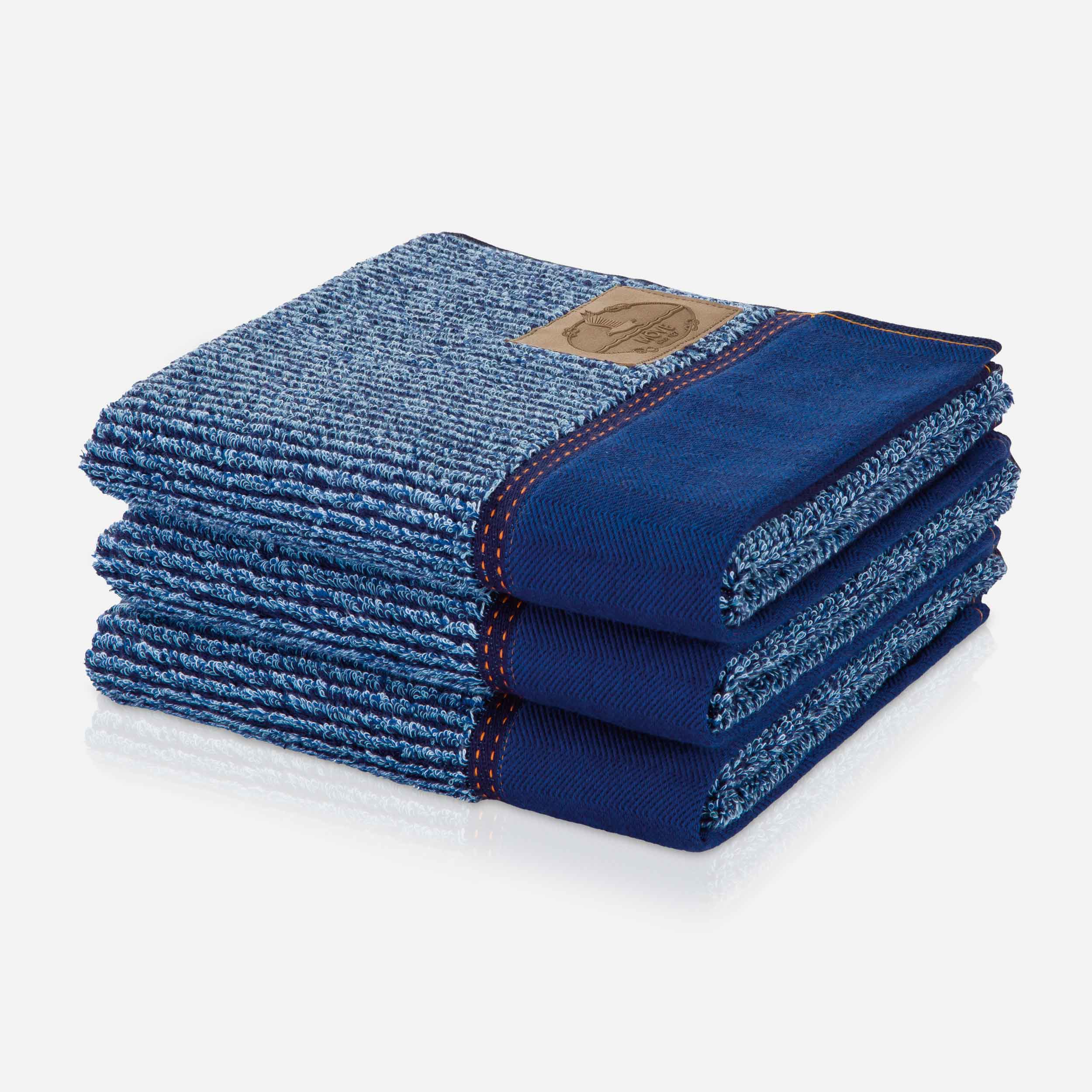 Полотенце для рук 50х100 см, синее Denim Möve | https://grandposuda.com.ua