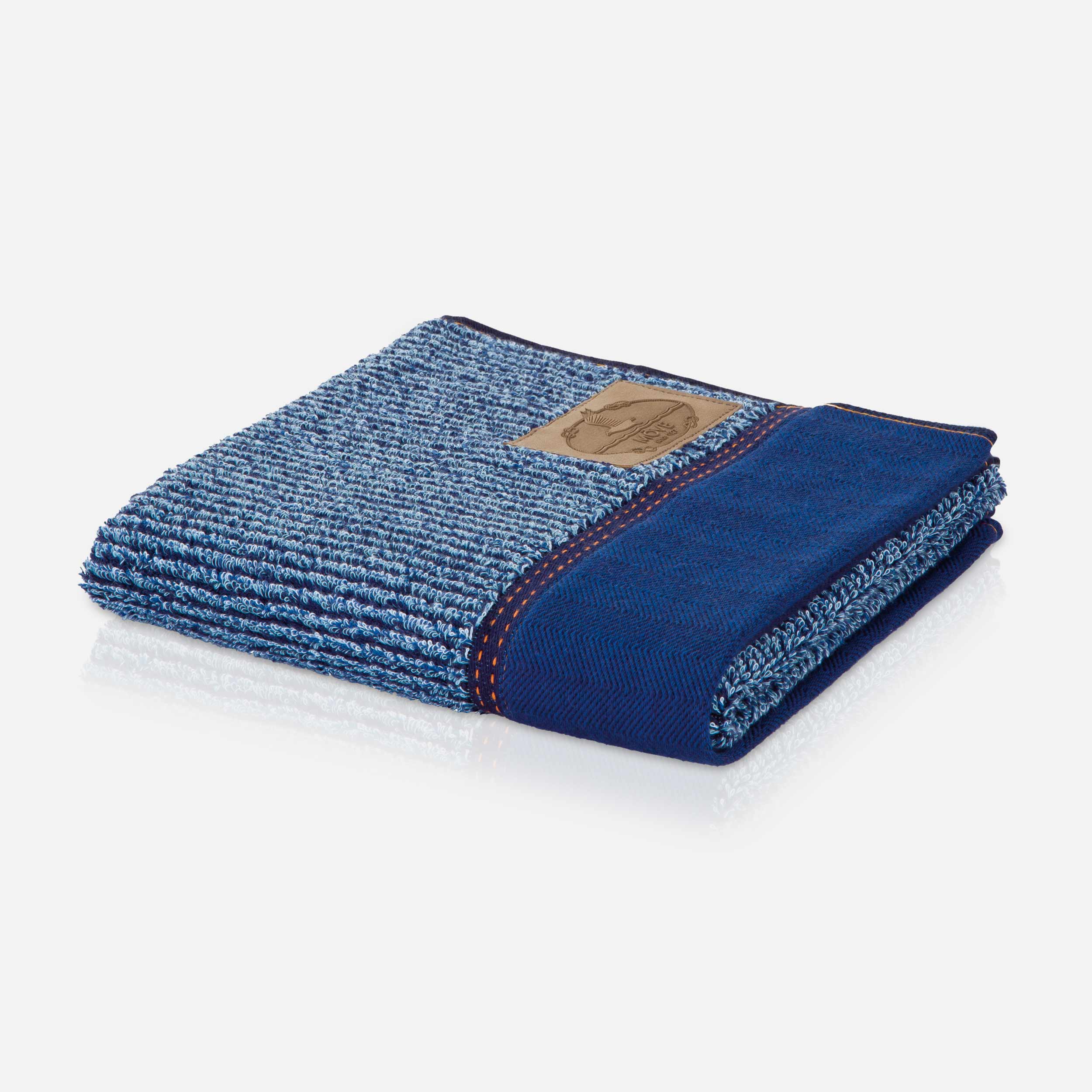 Рушник для рук 50х100 см, синє Denim Möve | https://grandposuda.com.ua