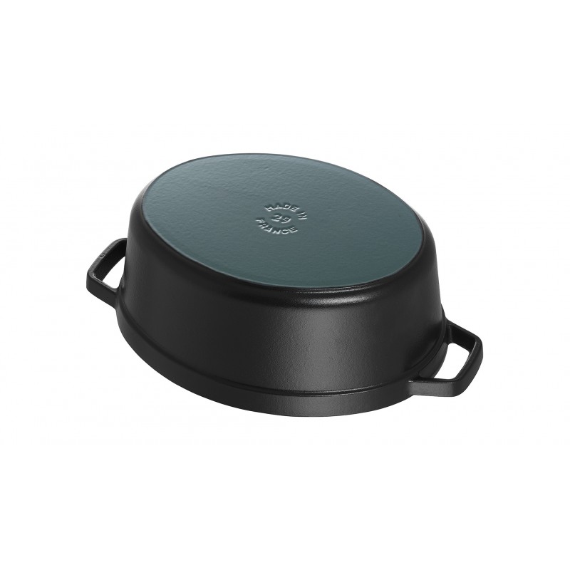 Staub Кокот овальный 27 см, черный | https://grandposuda.com.ua