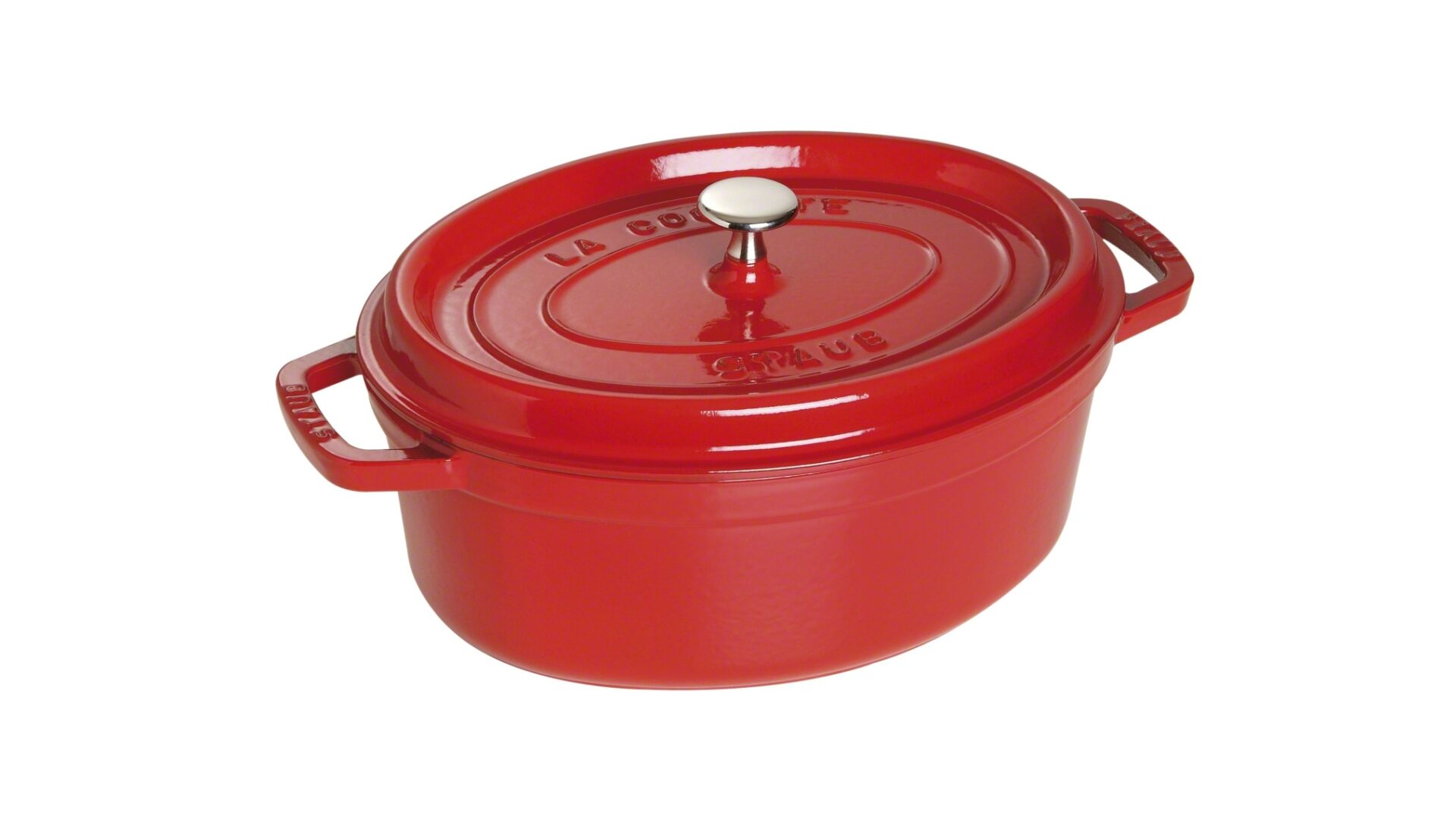 Staub Кокот овальный 29 см, вишневый | https://grandposuda.com.ua