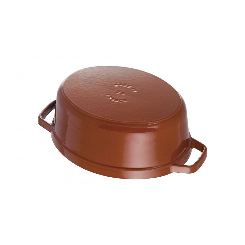 Staub Кокот овальний 29 см, кориця | https://grandposuda.com.ua