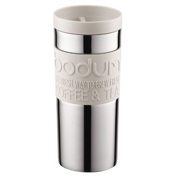 Bodum Стакан білий, 0,35 л, Travel Mug | https://grandposuda.com.ua