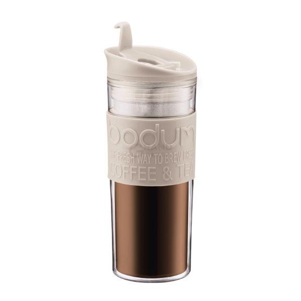 Bodum Кружка вакуумна біла, 0,45 л, Travel Mug | https://grandposuda.com.ua