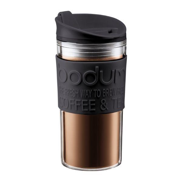 Bodum Кружка чорна, 350 мл, Travel Mug | https://grandposuda.com.ua