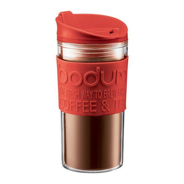 Bodum Кружка червона, 0,35 л, Travel Mug | https://grandposuda.com.ua