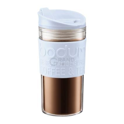 Bodum Кружка дорожня блакитна з подвійними стінками, 0,35 л, Travel Mug | https://grandposuda.com.ua