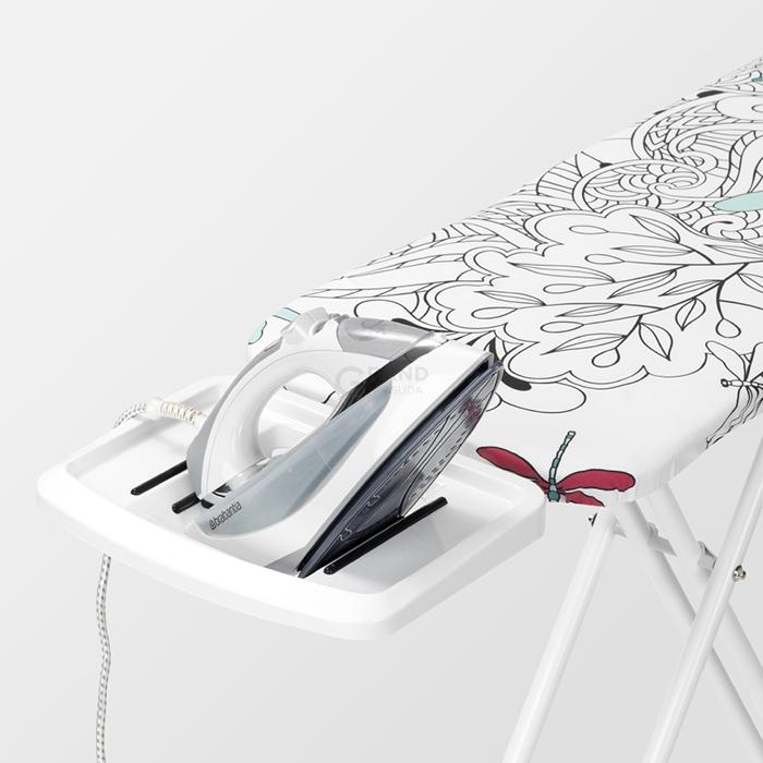 Brabantia Дошка зі стаціонарної підставкою для парової праски 124 x 38 см (B) Dragonfly | https://grandposuda.com.ua