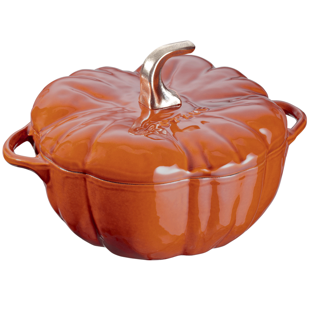 Staub Каструля / жаровня в формі гарбуза 24 см Burnt Orange | https://grandposuda.com.ua