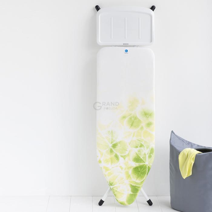 Brabantia Дошка зі стаціонарної підставкою для парової системи 124 x 45 cm (С) - 25 мм Leaf Clover | https://grandposuda.com.ua