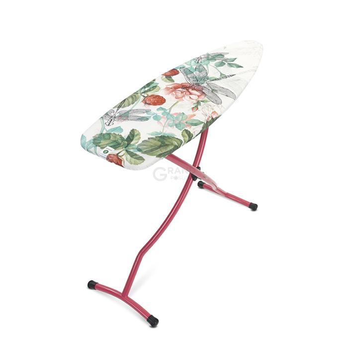 Brabantia Доска c силиконовой подставкой для утюга 135 x 45 cm (D) Raspberry | https://grandposuda.com.ua