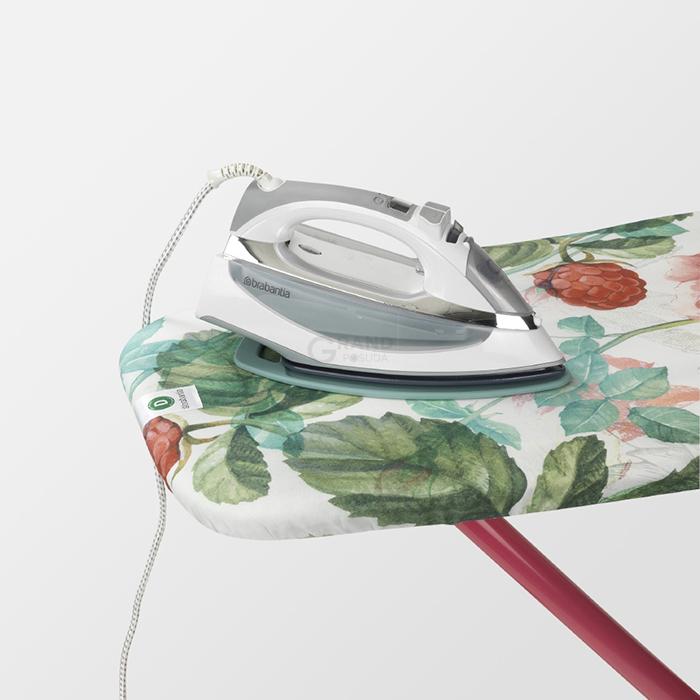 Brabantia Доска c силиконовой подставкой для утюга 135 x 45 cm (D) Raspberry | https://grandposuda.com.ua