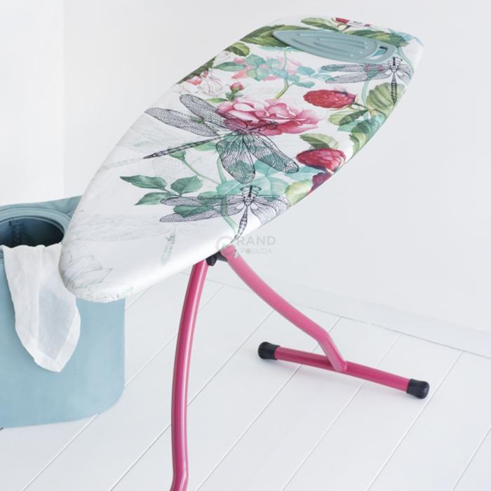 Brabantia Доска c силиконовой подставкой для утюга 135 x 45 cm (D) Raspberry | https://grandposuda.com.ua