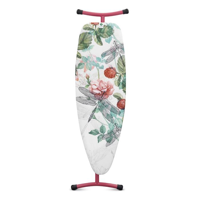 Brabantia Доска c силиконовой подставкой для утюга 135 x 45 cm (D) Raspberry | https://grandposuda.com.ua