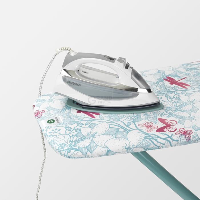 Brabantia Доска c силиконовой подставкой для утюга 135 x 45 cm (D) Botanical | https://grandposuda.com.ua