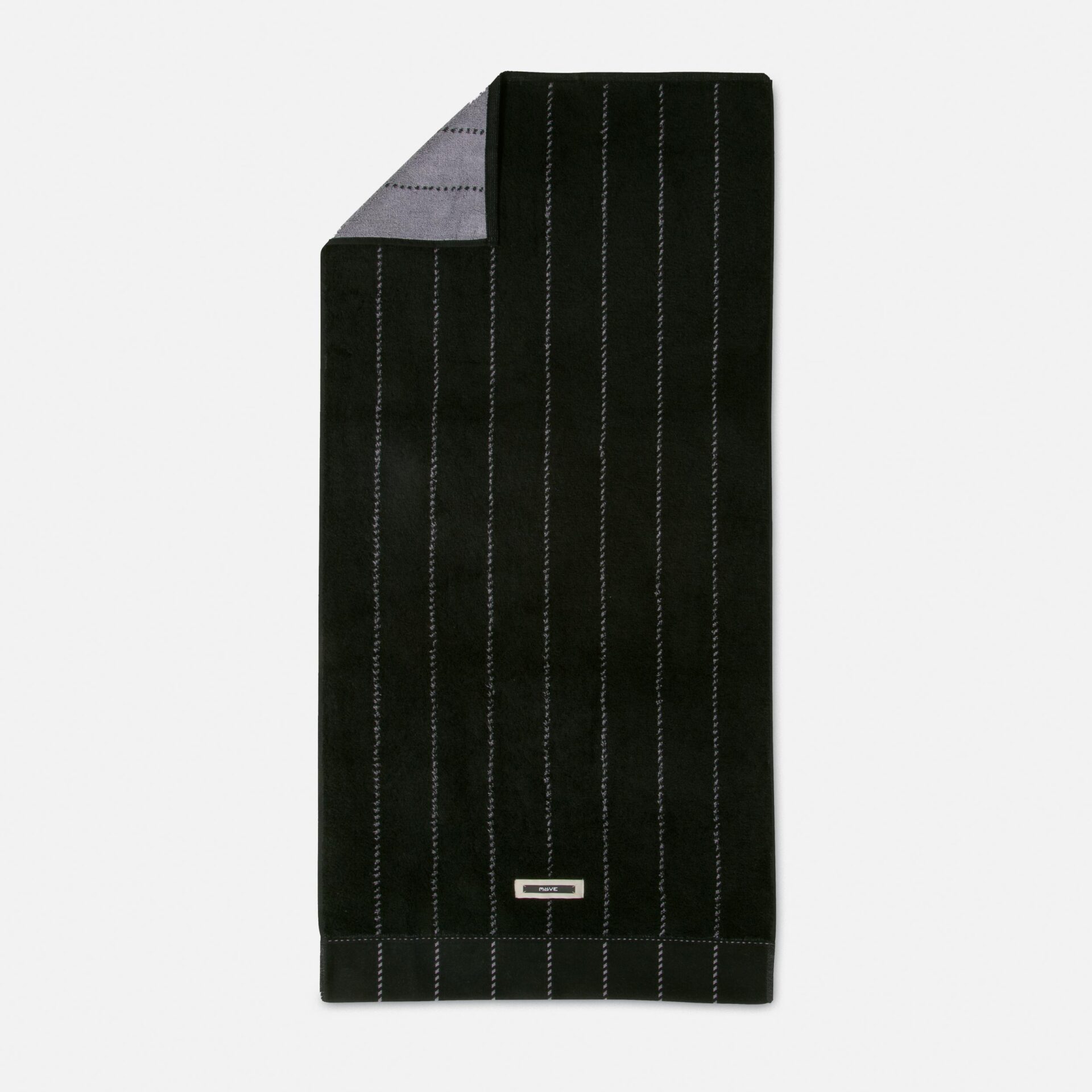Рушник для рук 50х100 см, black / stone Gentleman Möve | https://grandposuda.com.ua