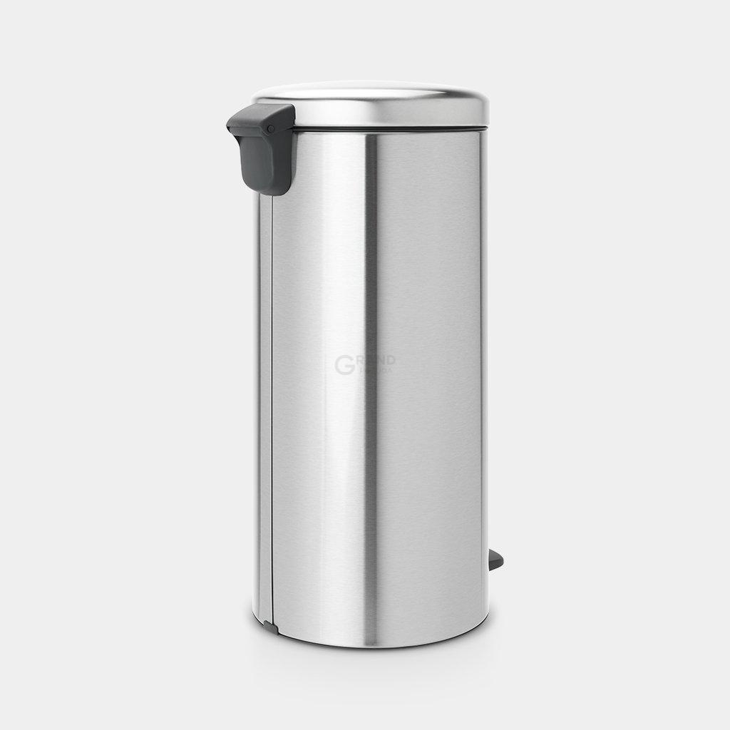 Brabantia Сміттєвий бак з педаллю 30 л безшумний матова сталь із захистом від відбитків пальців NewIcon | https://grandposuda.com.ua