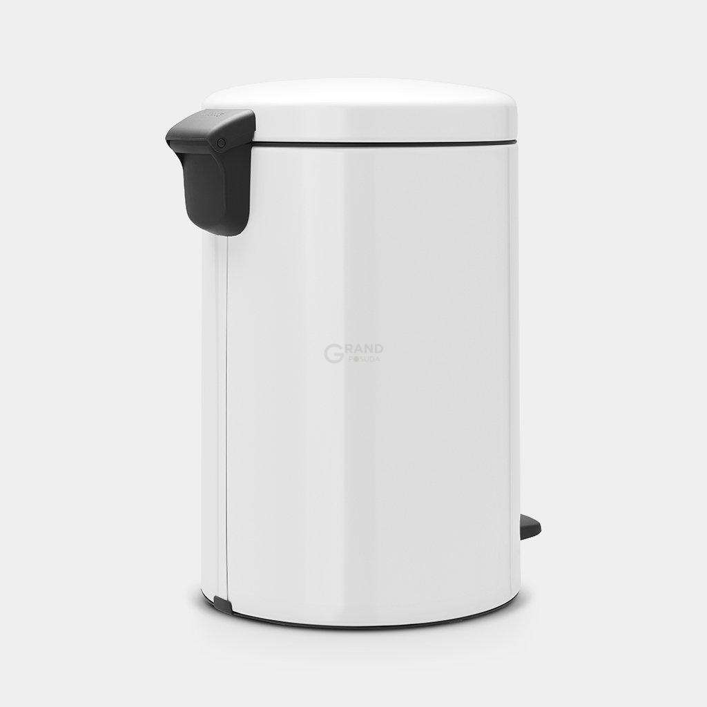 Brabantia Сміттєвий бак з педаллю 20 л безшумний білий NewIcon | https://grandposuda.com.ua
