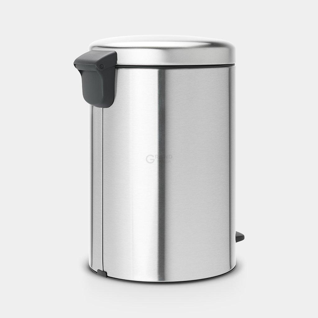 Brabantia Сміттєвий бак з педаллю 20 л безшумний сталевий глянсовий із захистом від відбитків пальців NewIcon | https://grandposuda.com.ua