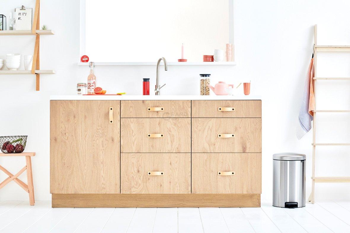 Brabantia Сміттєвий бак з педаллю 20 л безшумний сталевий глянсовий із захистом від відбитків пальців NewIcon | https://grandposuda.com.ua